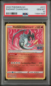 Radiant Charizard Pokémon GO Ultra-Rare #011/078 PSA 10