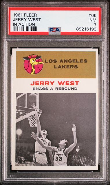 Jerry West In Action 1961 Fleer 