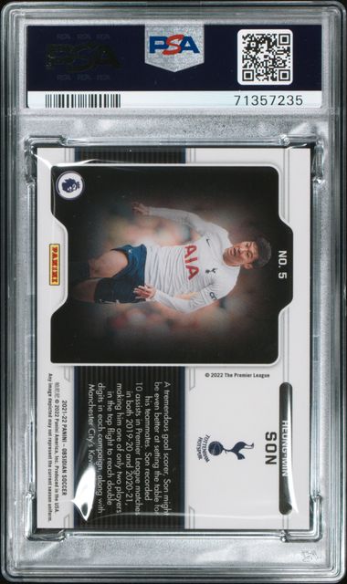 Hueng-Min Son 2021-22 Panini Obsidian Black Color Blast PSA 10