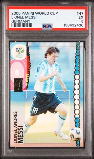Lionel Messi 2006 Panini World Cup Germany #47 PSA 5