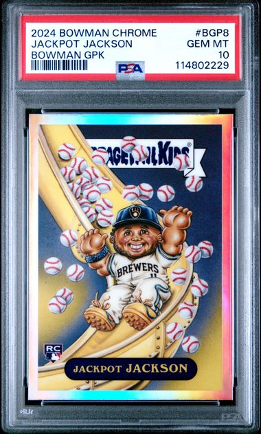 Jackpot Jackson 2024 Bowman Chrome Garbage Pail Kids PSA 10