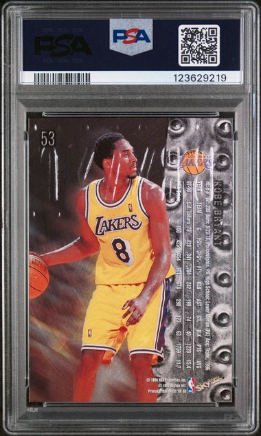 Kobe Bryant 1998 Metal Universe PSA 8