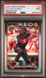 Elly De La Cruz 2024 Topps Chrome Refractor RC PSA 9