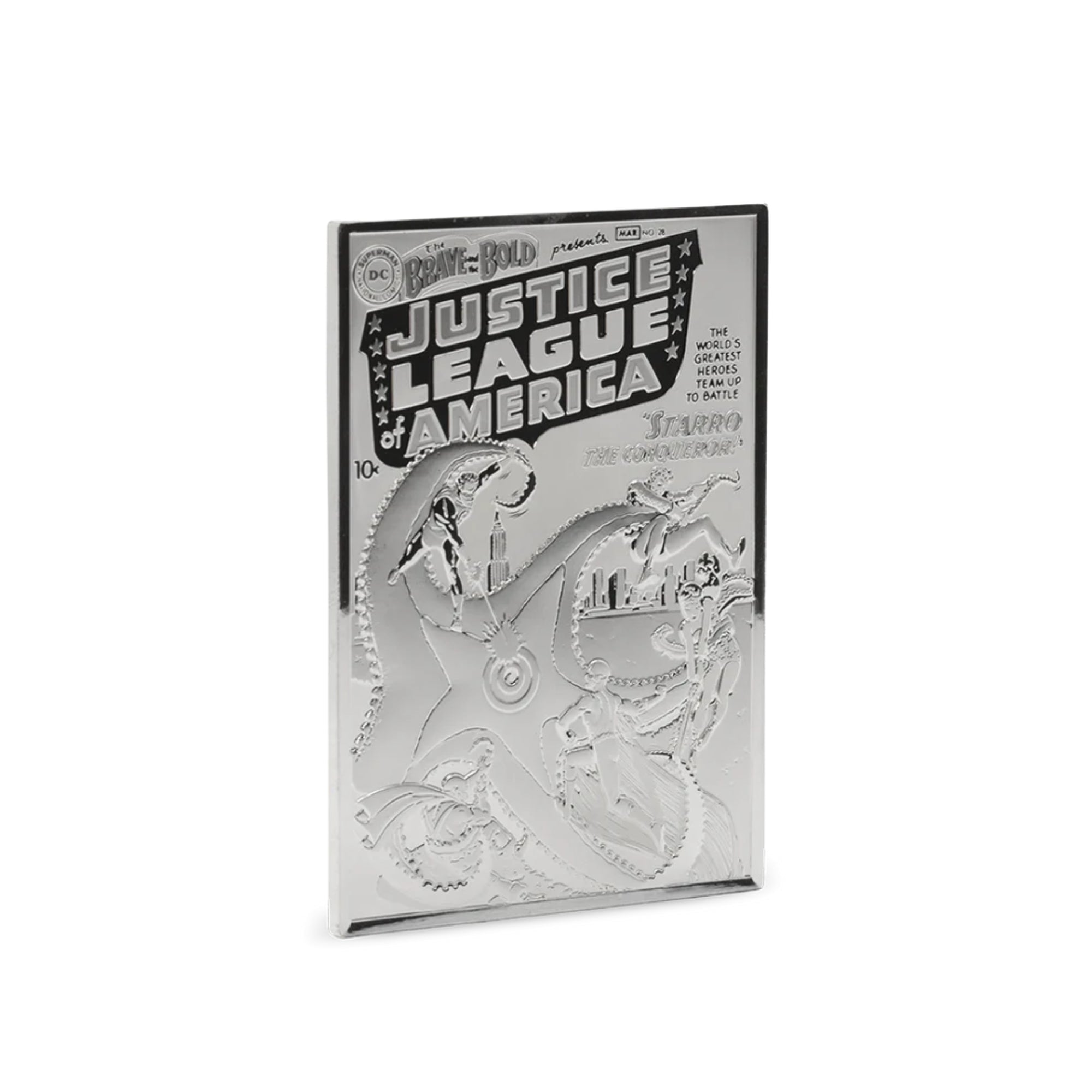 New Zealand Mint 90-Years of DC Anniversary Silver Age 3oz Silver Coin - The Brave and the Bold (Justice League)