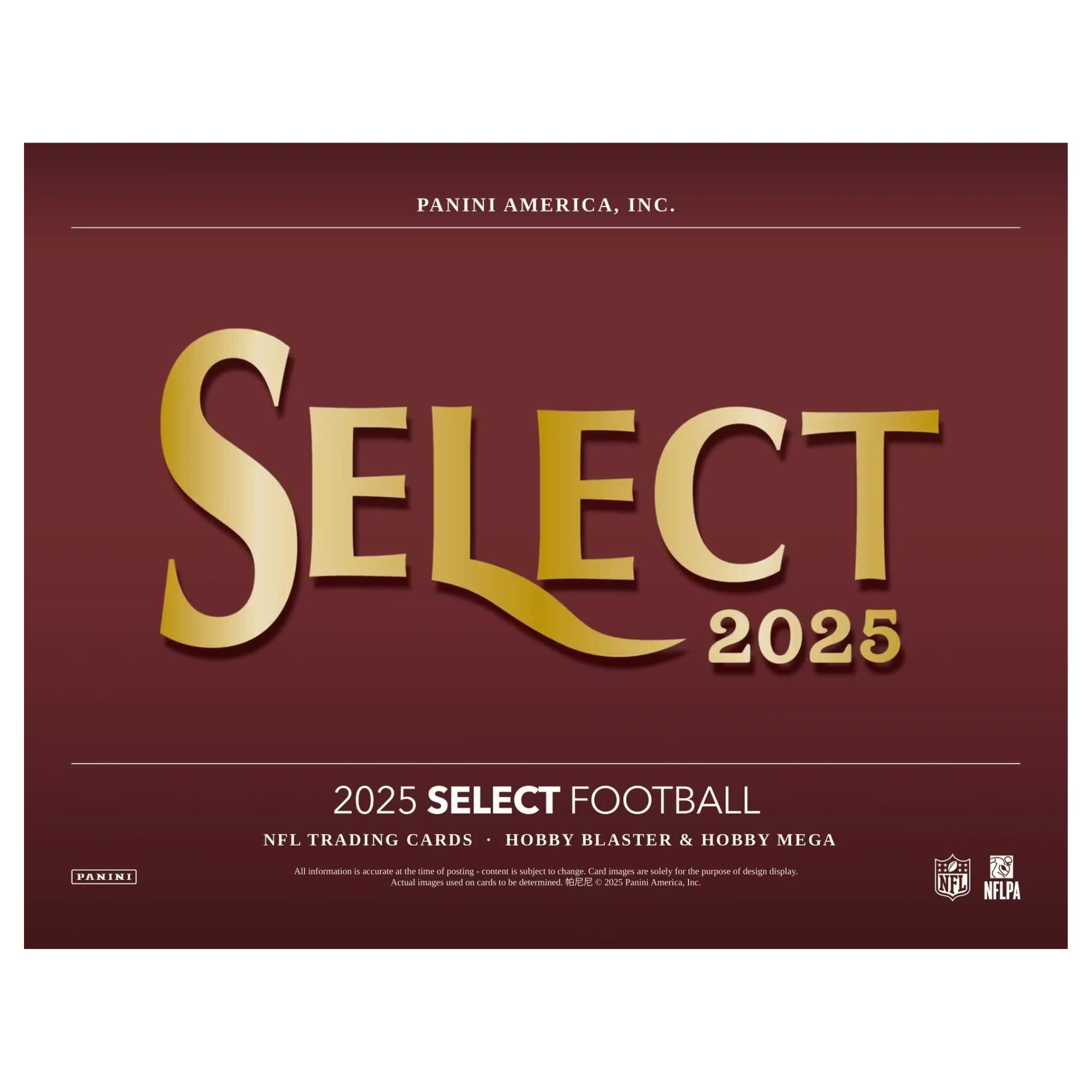 2025 Panini Select Football Hobby Mega Box