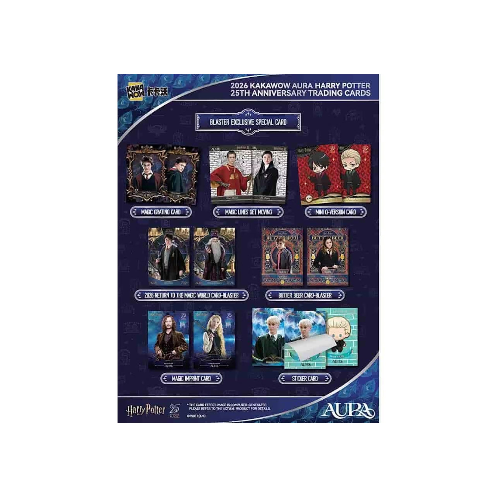 2026 Kakawow Aura Harry Potter 25th Anniversary Hanger/Blaster Box
