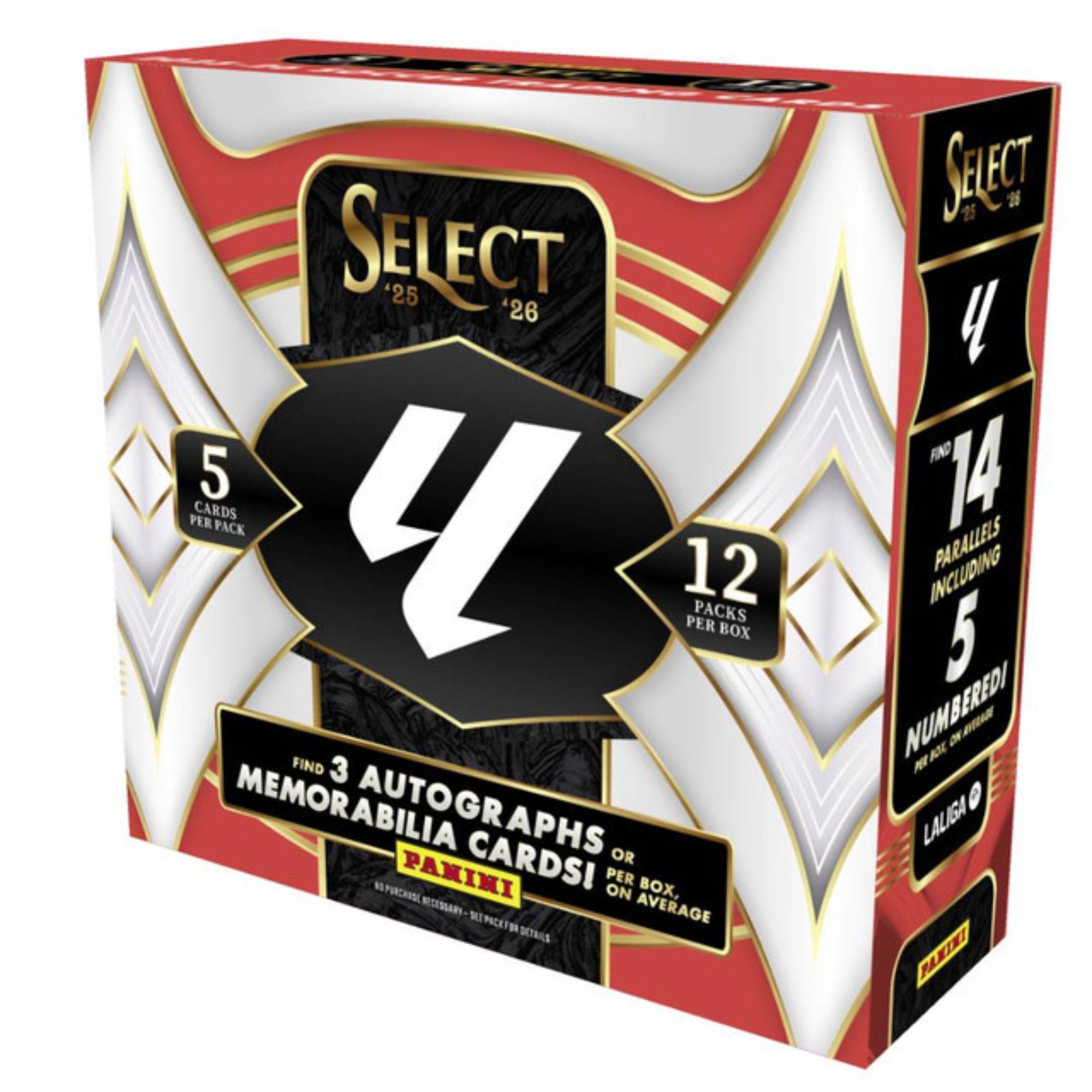 2025-26 Panini Select La Liga Soccer Hobby 12 Box Case