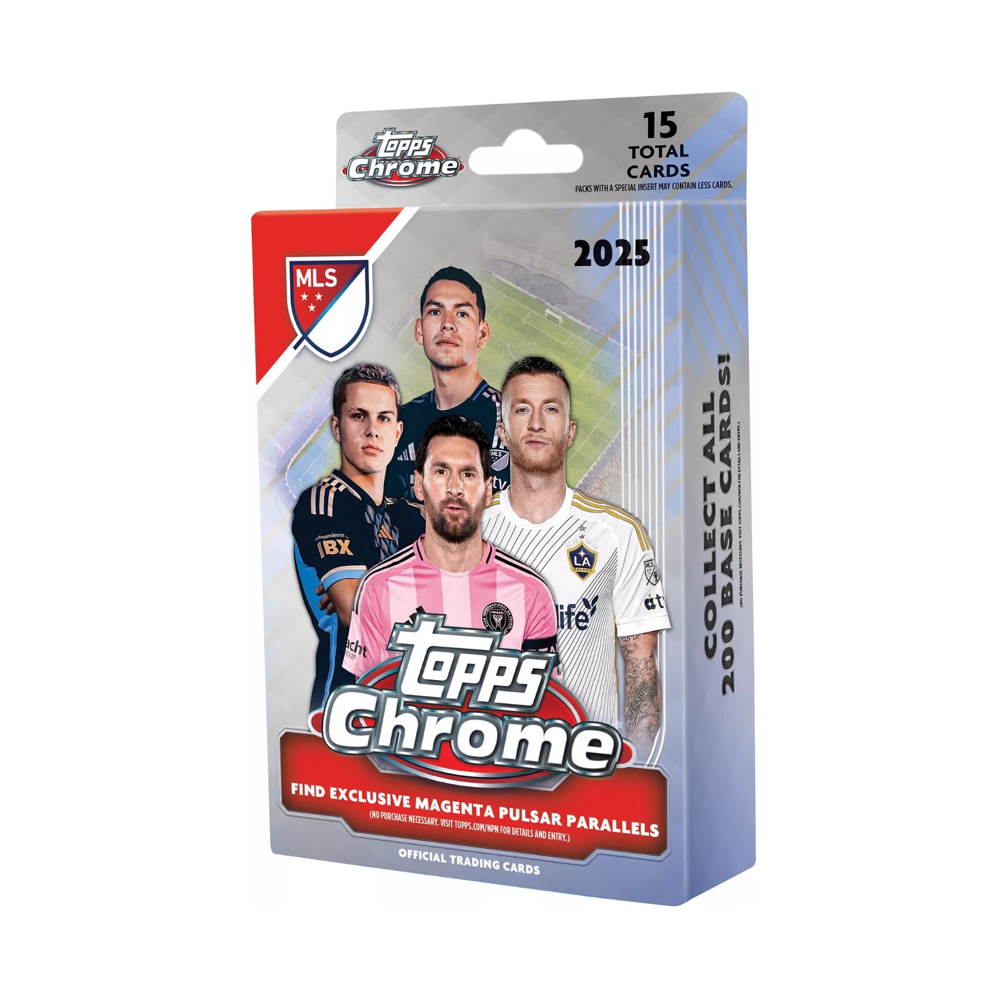 2025 Topps Chrome MLS Soccer Hanger 64 Box Case