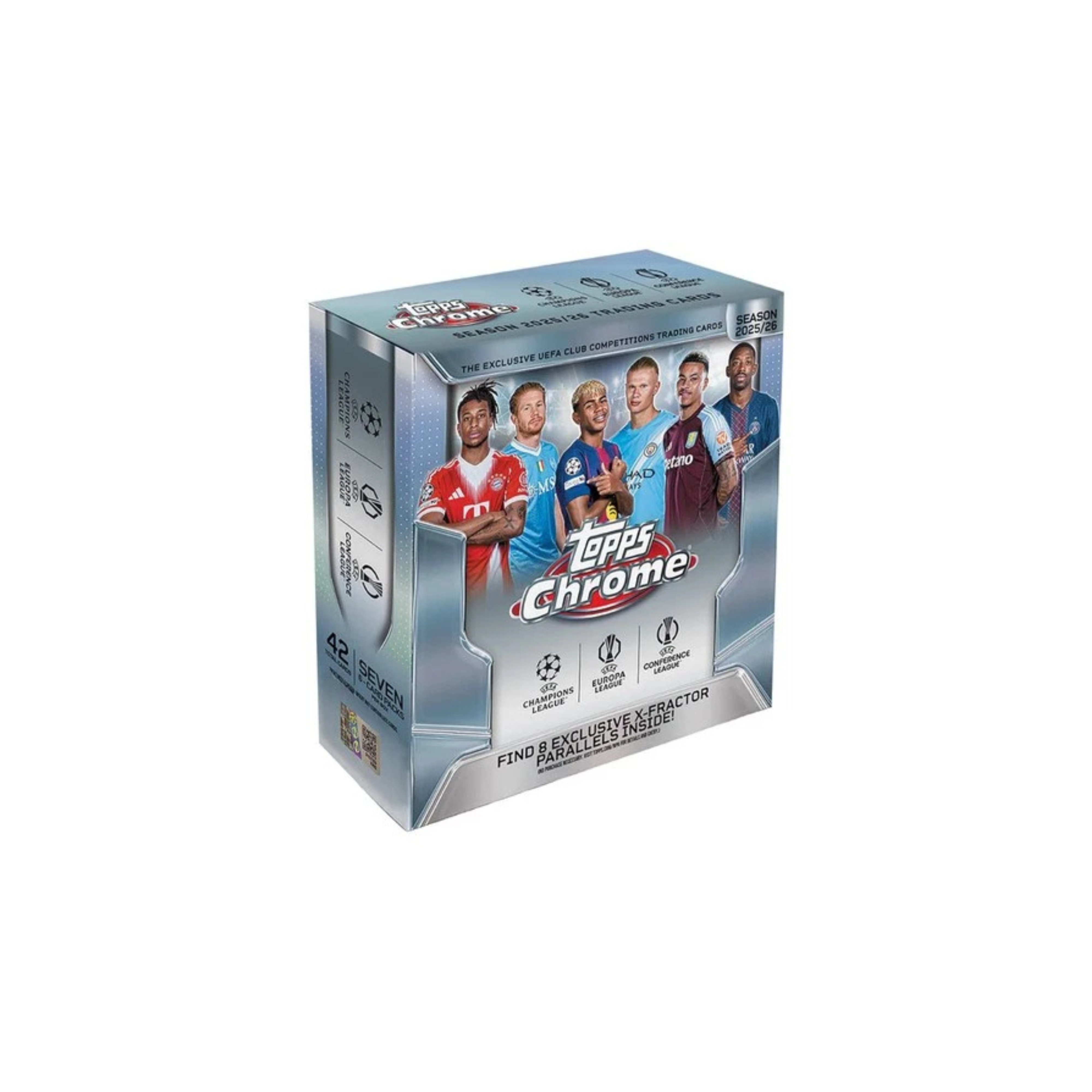 2025-26 Topps UEFA Club Competitions Chrome Soccer Mega Box