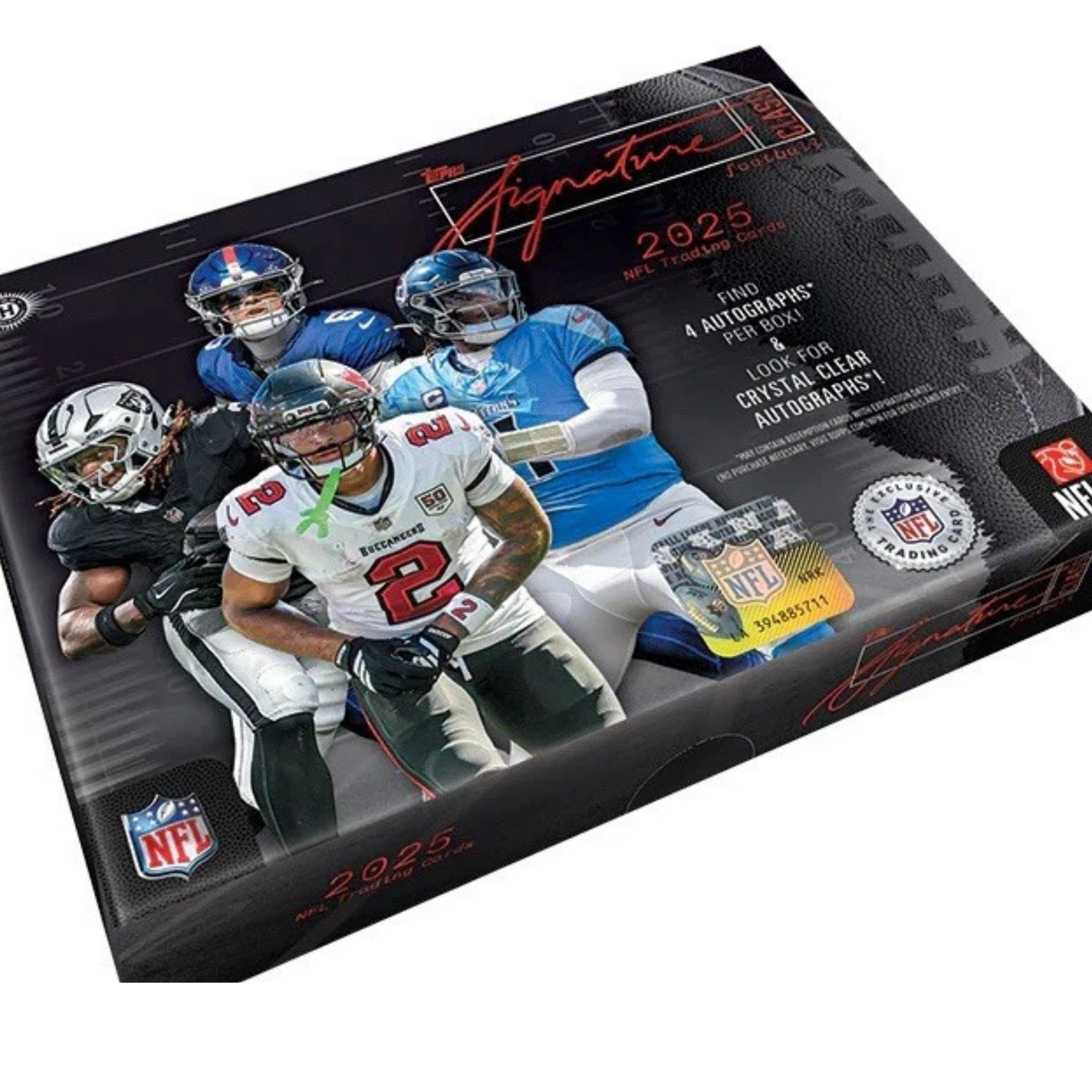 2025 Topps Signature Class NFL Jumbo Box 6 Box Case
