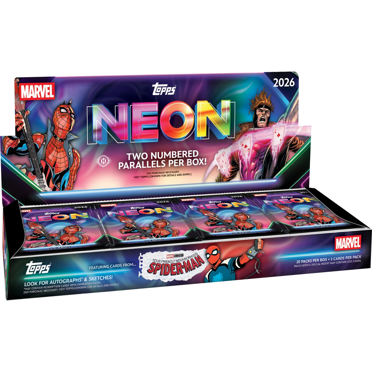 2026 Topps Marvel Neon Hobby Box
