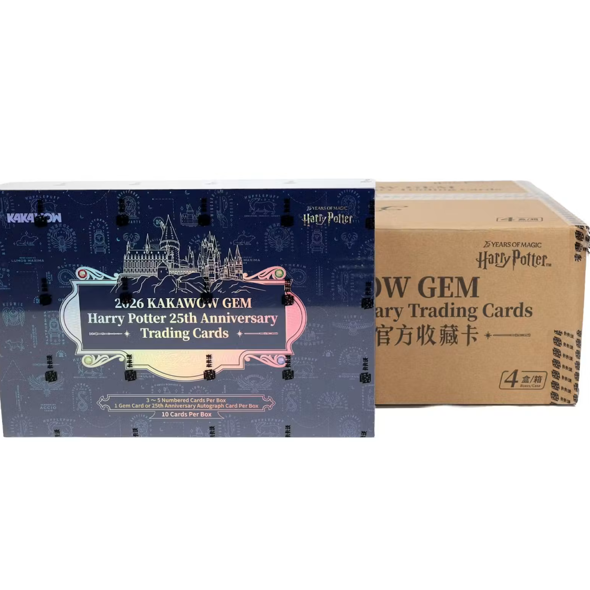 2026 Kakawow Gem Harry Potter 25th Anniversary Hobby 4 Box Case