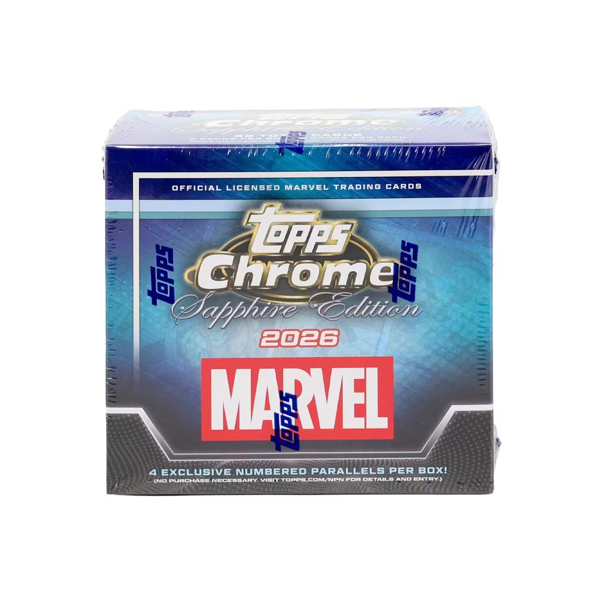 2026 Marvel Sapphire Chrome Hobby 10 Box Case