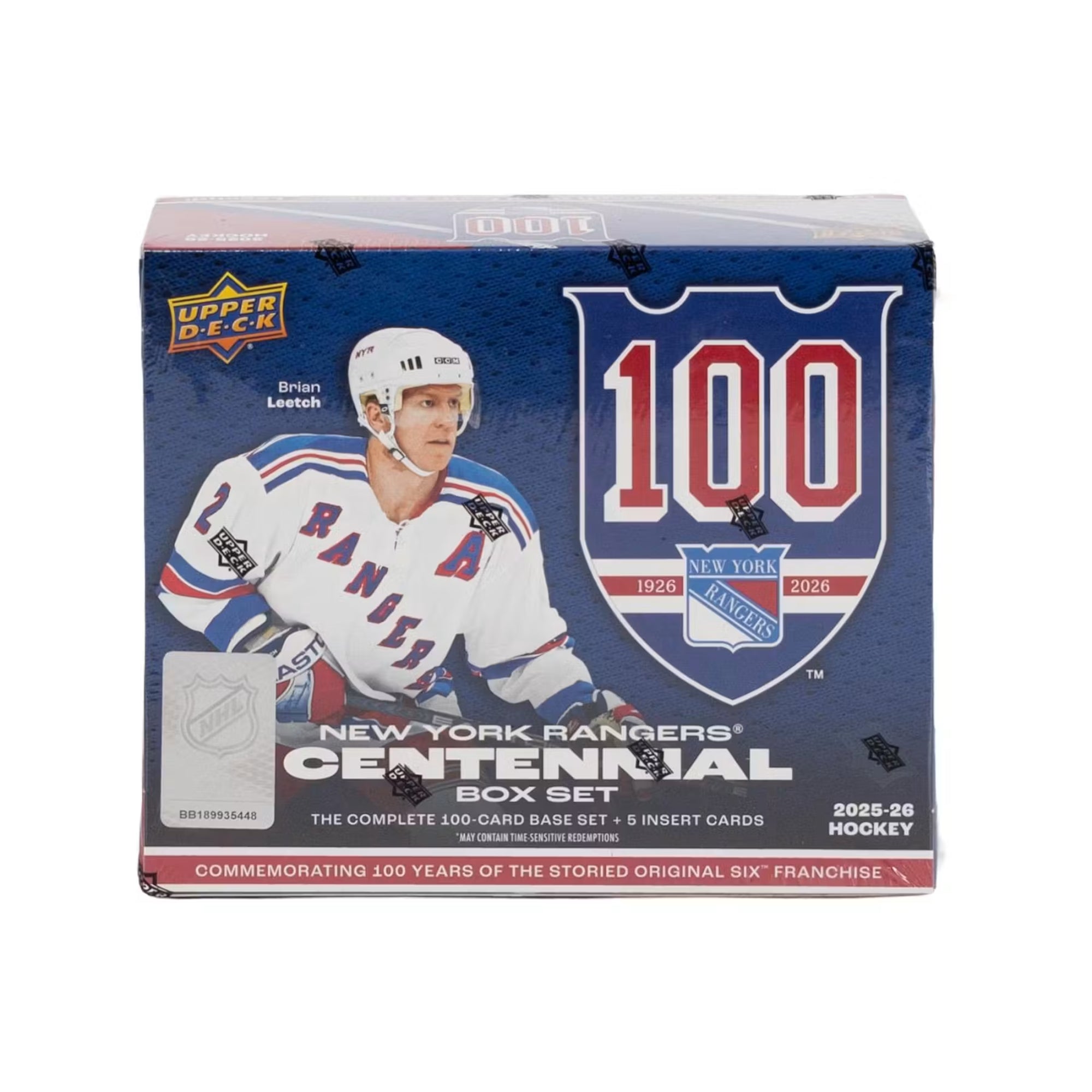 2025-26 Upper Deck New York Rangers Centennial Box Set