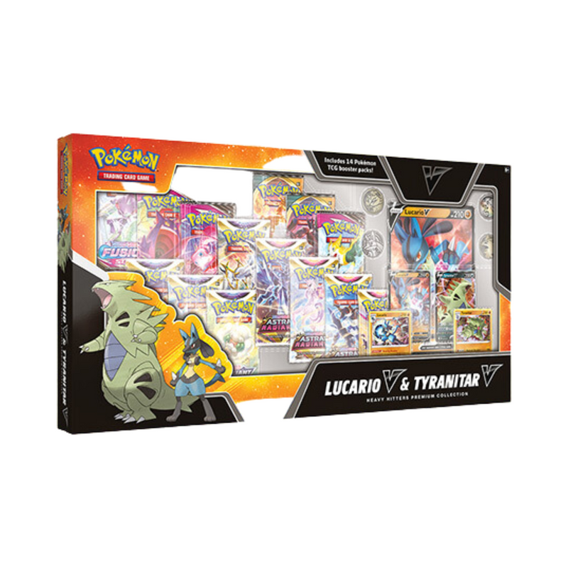 Pokémon TCG: Heavy Hitters Premium Collection Lucario V & Tyranitar V