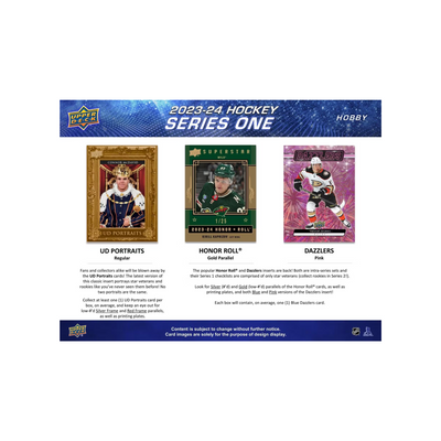 2023-24 Upper Deck Series 1 Hockey Hobby Box