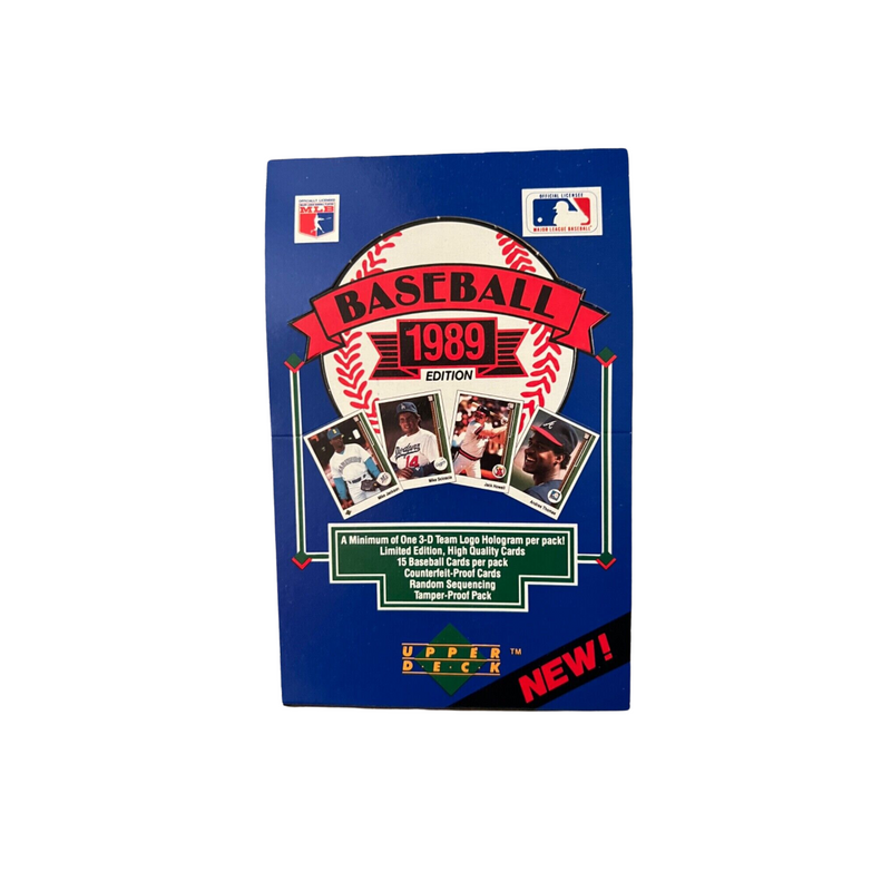 1989 Upper Deck Low Series Baseball Box 36 Sealed Packs