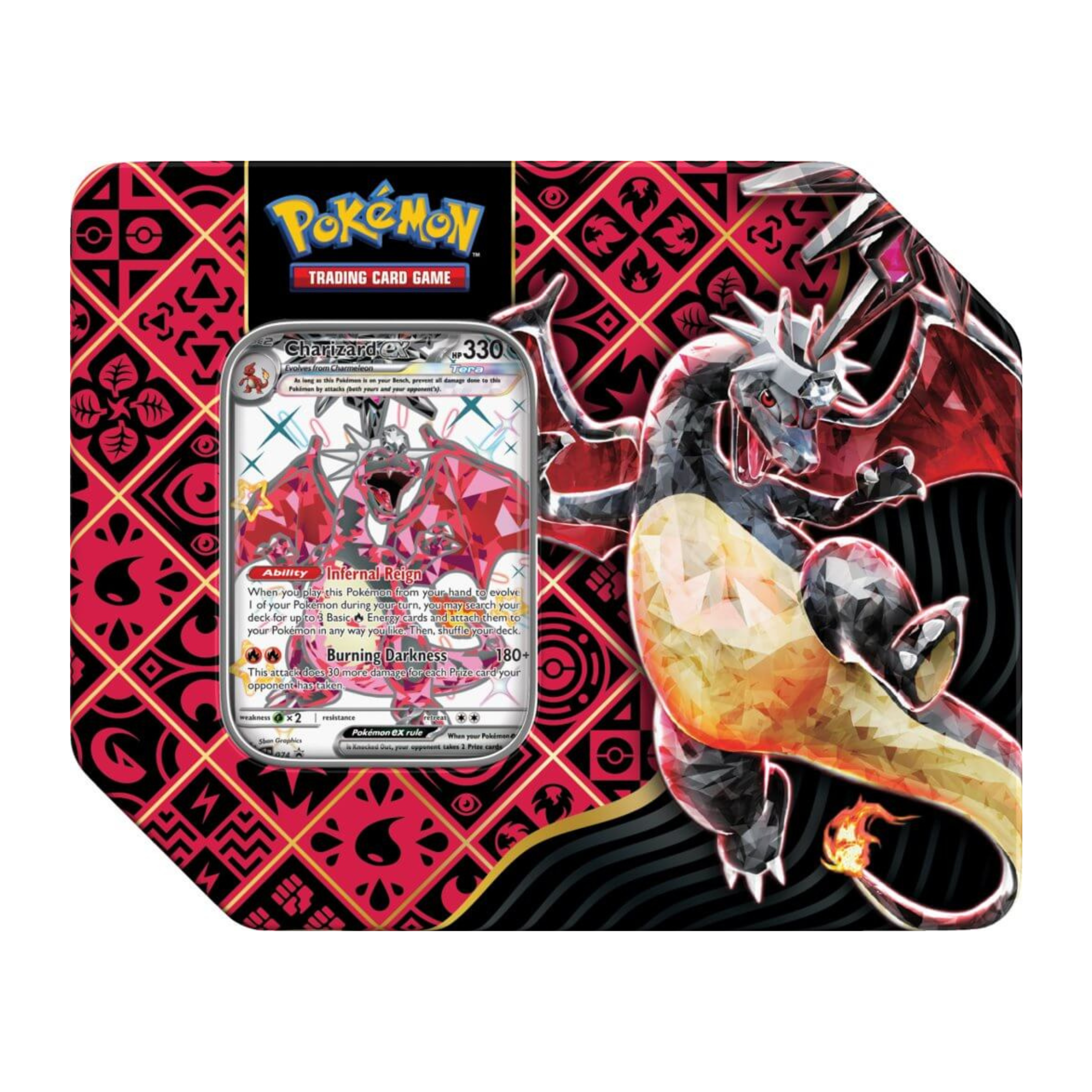 Pokemon Scarlet & Violet Paldean Fates Tin - 6 Tin Case