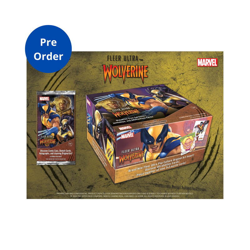 2023 Upper Deck Fleer Ultra Marvel Wolverine Hobby 12 Box Case [Contact Us To Order]