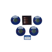 New York Giants Coaster Set With Meadowlands Turf Steiner COA