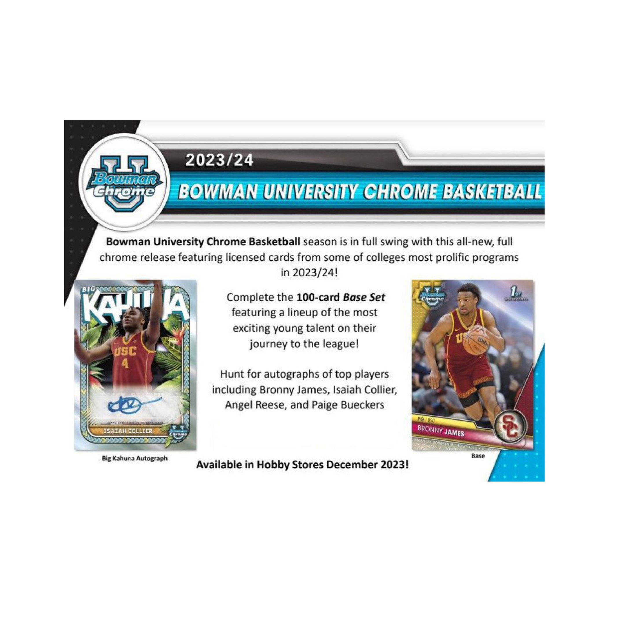 2023-24 Bowman Chrome University Basketball Breakers Delight Box