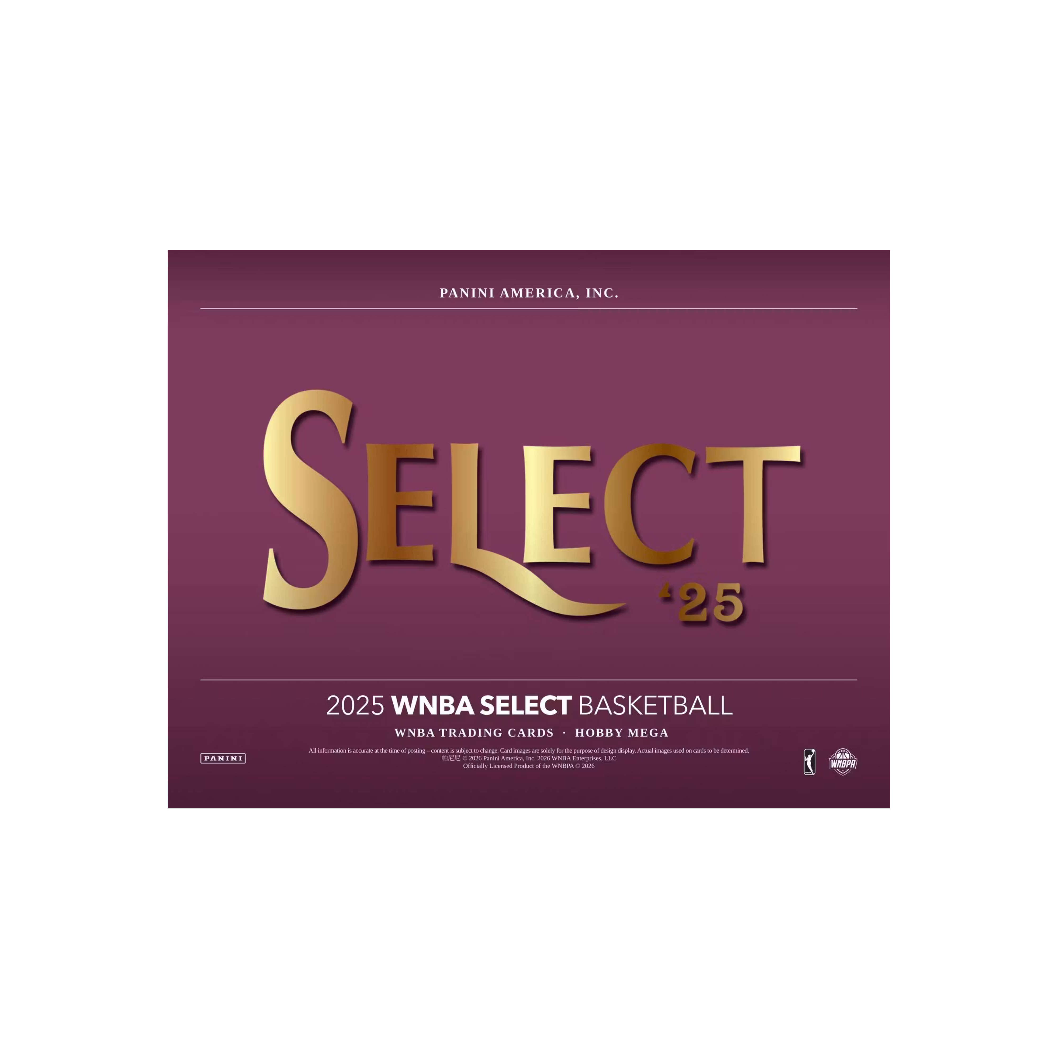 2025 Panini Select WNBA Basketball Hobby Mega Box