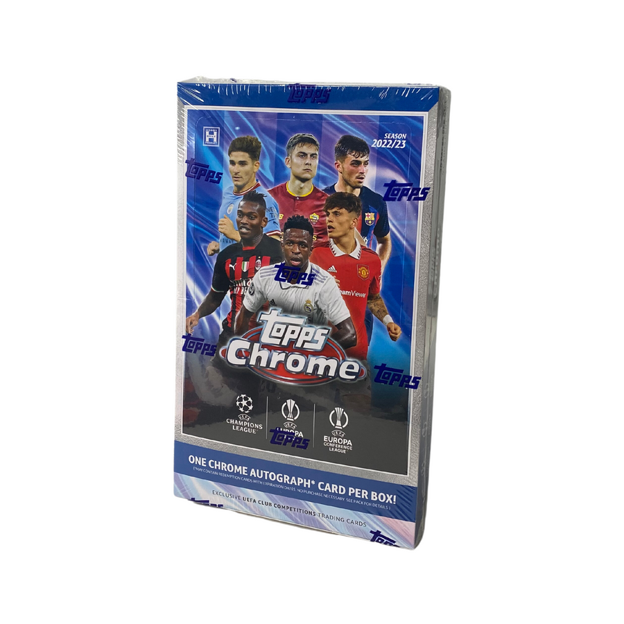 2022-23 Topps UEFA Club Competitions Chrome Soccer Hobby Box – Piece Of The  Game