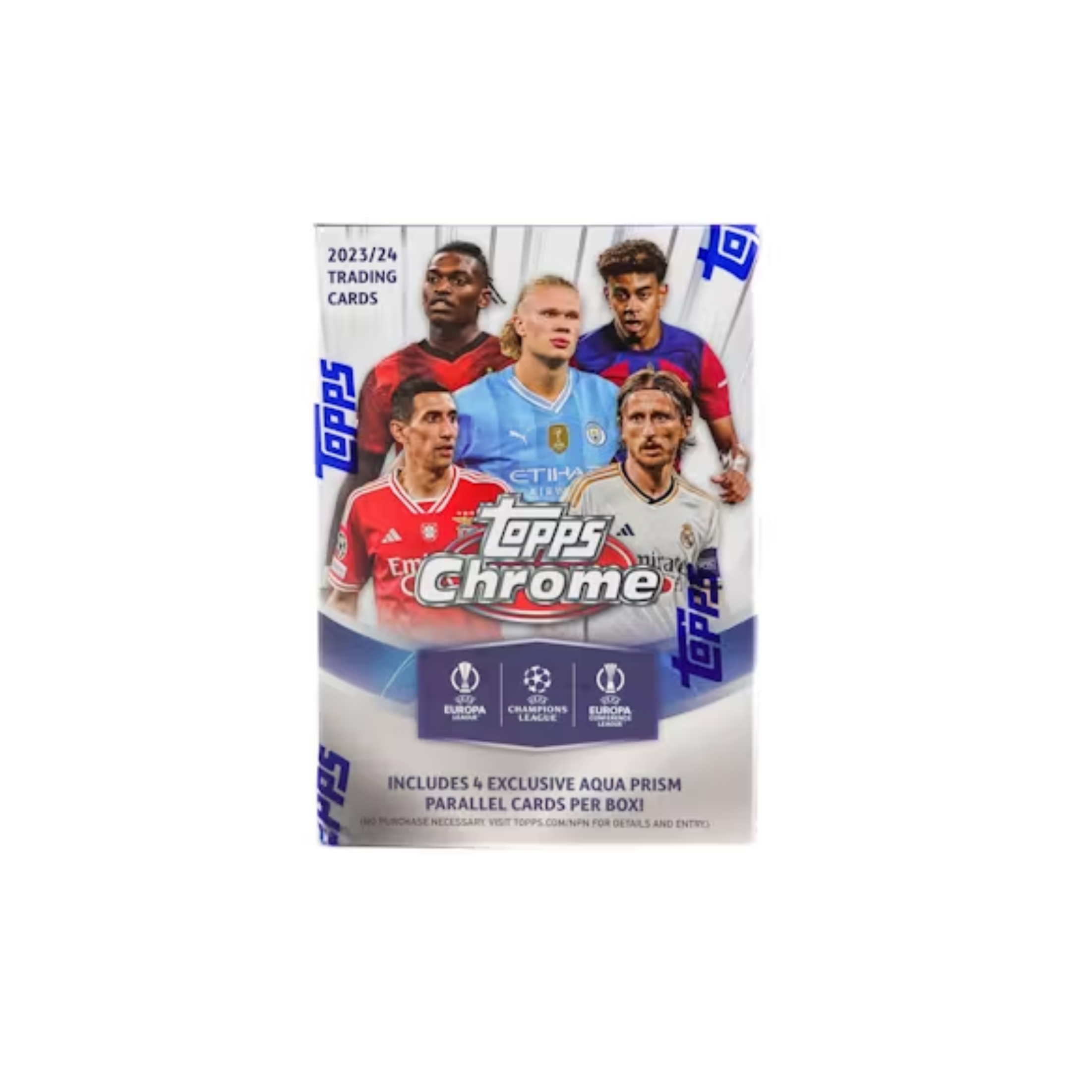 2023-24 Topps Chrome UEFA Club Competitions Soccer 7-Pack Blaster Box