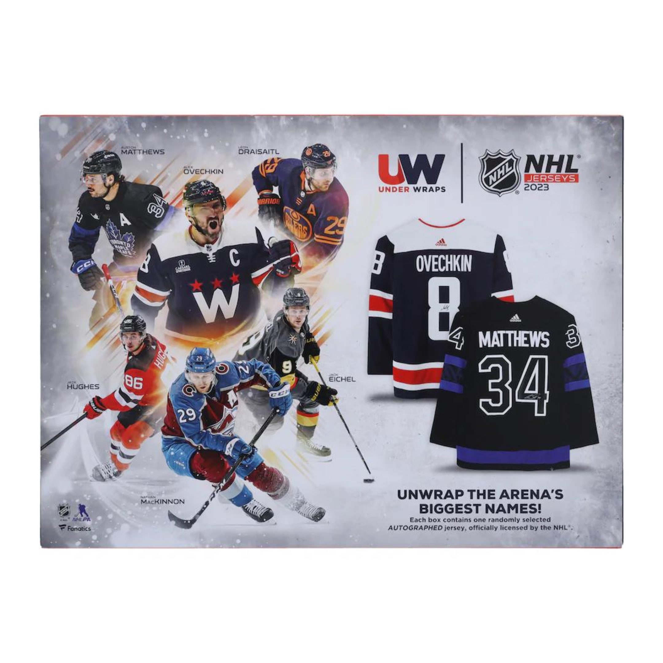 2023 Fanatics Under Wraps Autographed Jersey Hockey 6 Box Case
