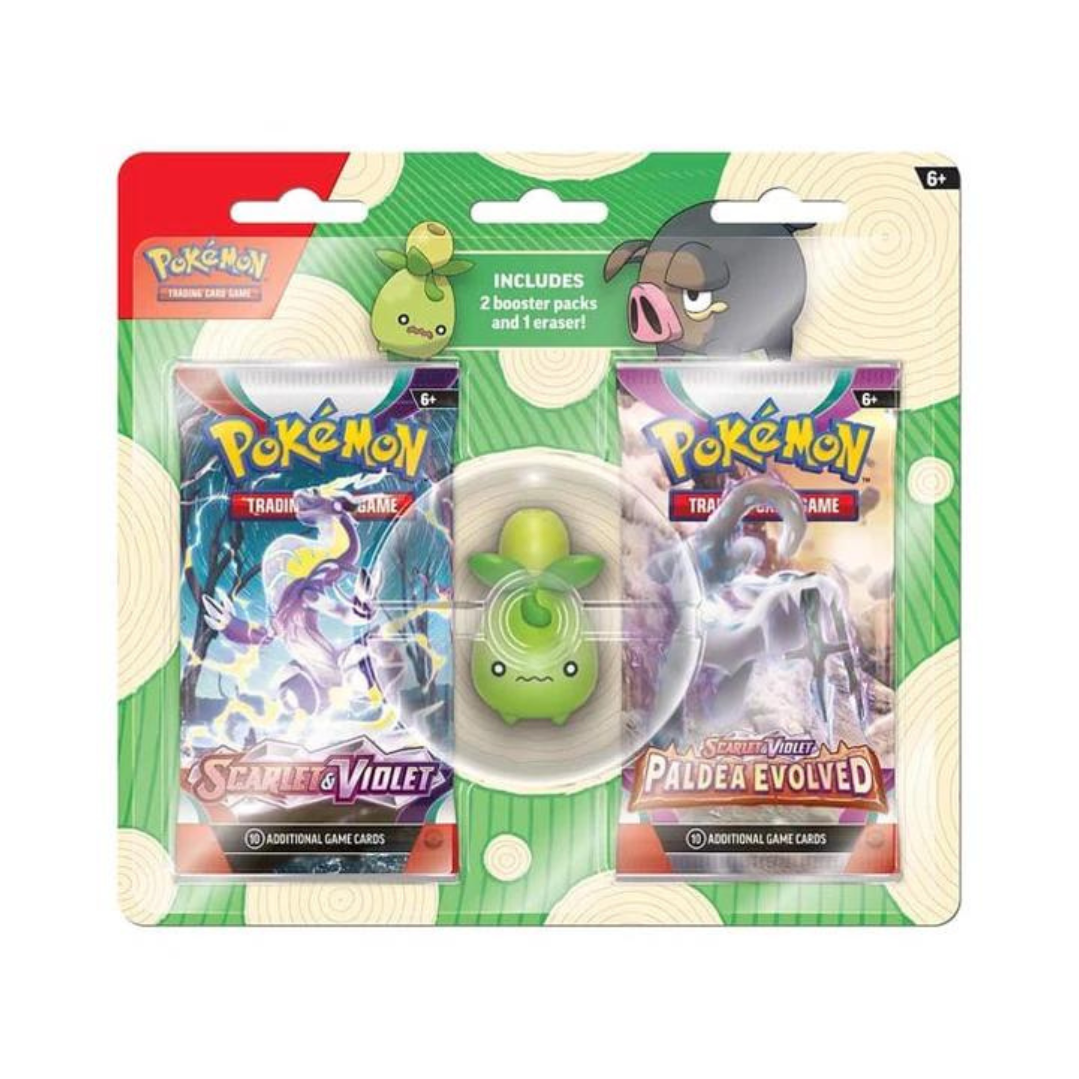 Pokemon 2023 Back to School Eraser Blister Pack