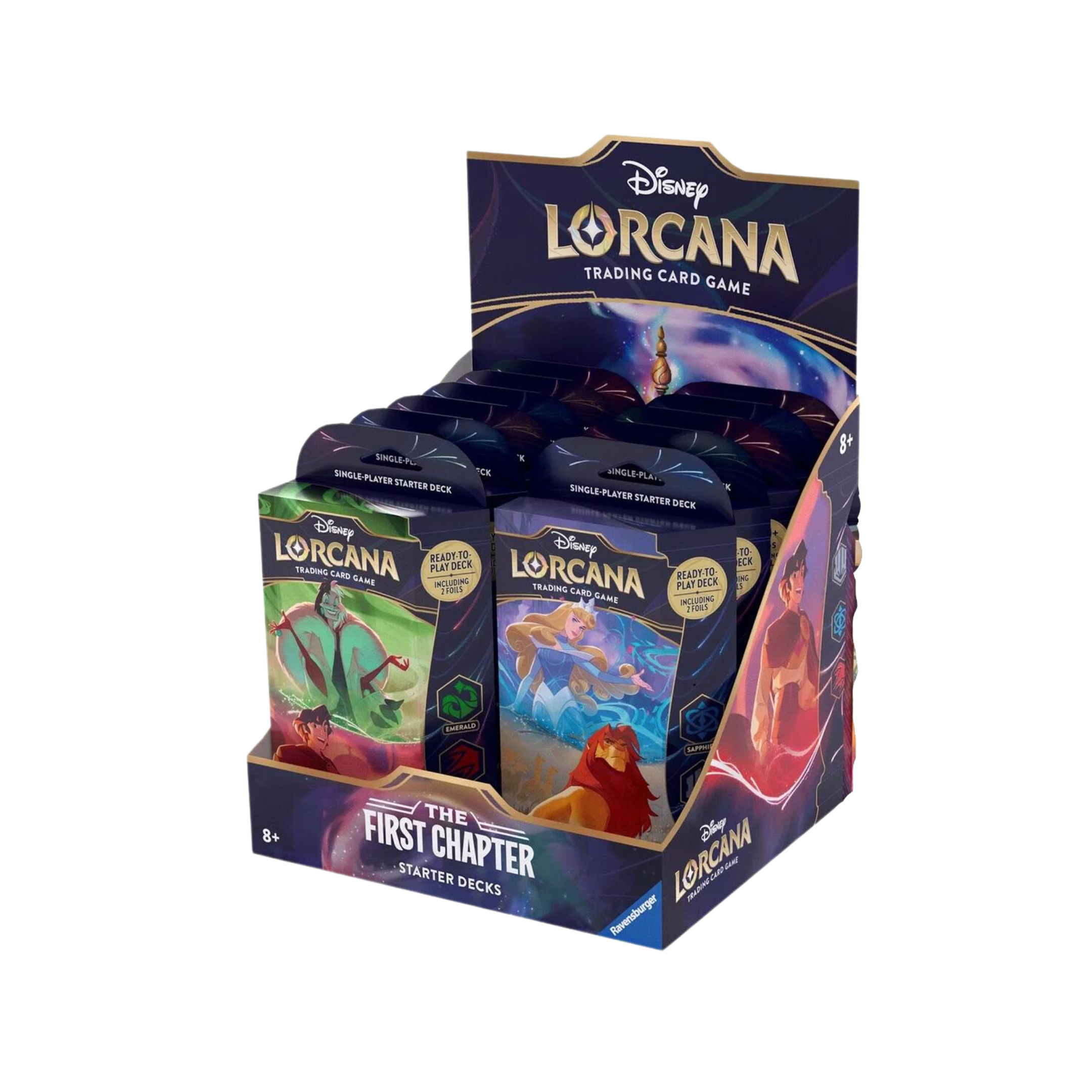 Disney Lorcana The First Chapter 12 Starter Deck Display