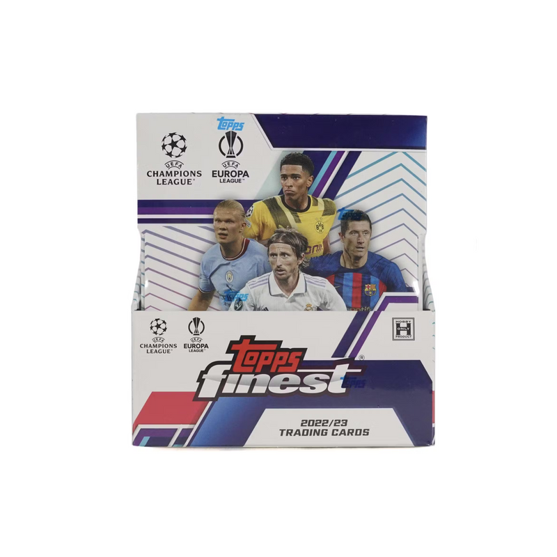 2022-23 Topps Finest UEFA Club Competitions Soccer Hobby 8 Box Case