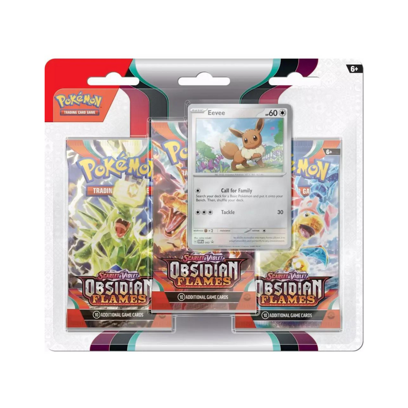Pokemon Scarlet & Violet Obsidian Flames 3 Pack Blister Pack 24 Pack Box