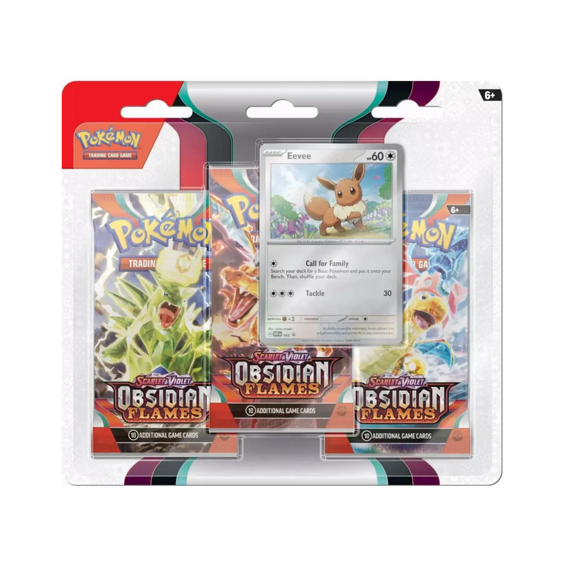 Pokemon Scarlet & Violet Obsidian Flames 3 Pack Blister Pack