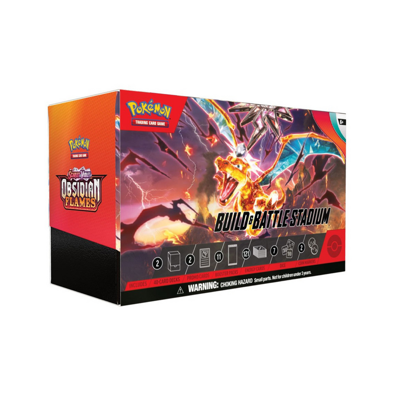 Pokemon Scarlet & Violet Obsidian Flames Build & Battle Stadium Box