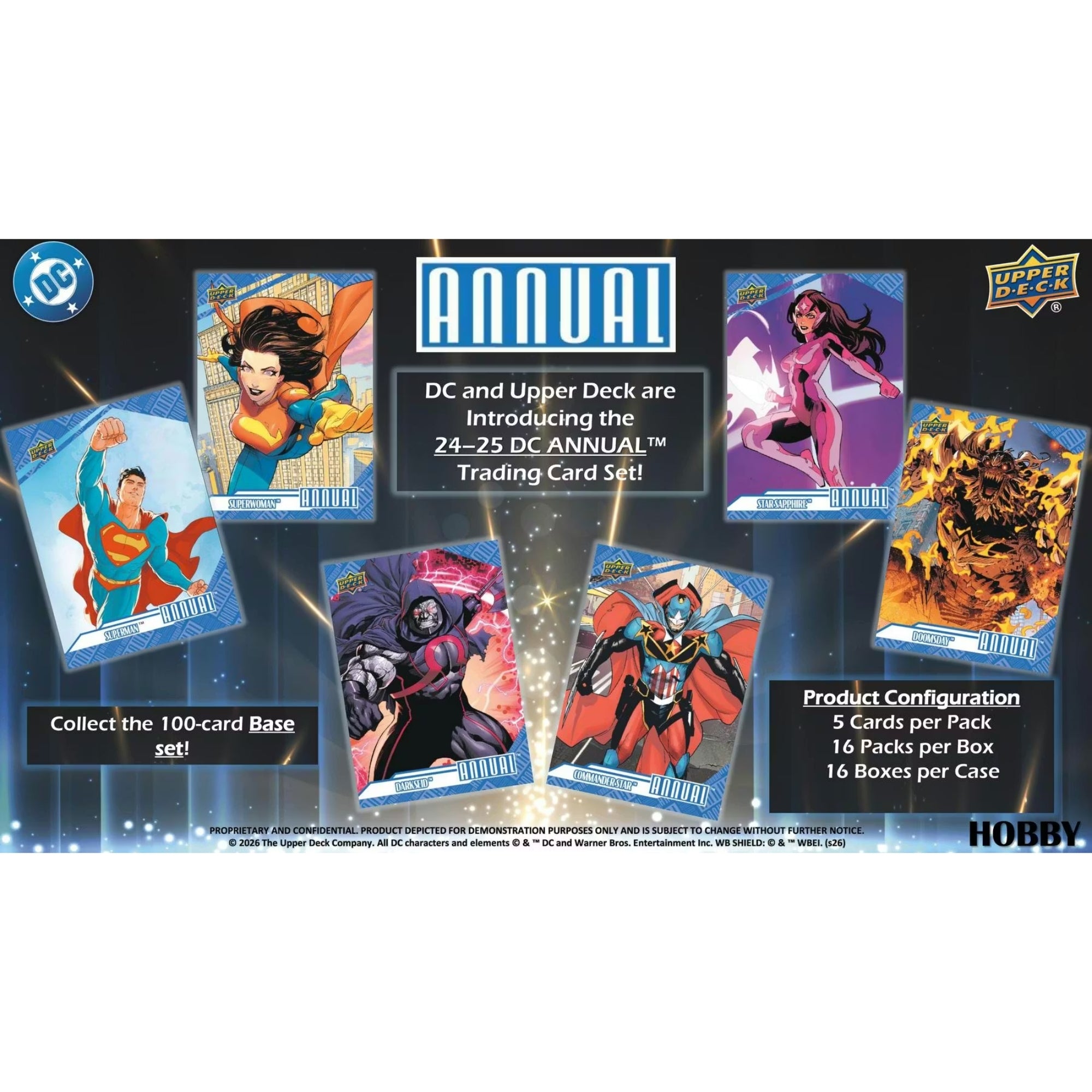 2024-25 Upper Deck DC Annual Hobby Box [Contact Us To Order]