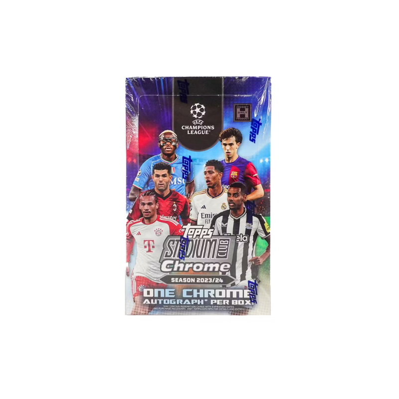 2023-24 Topps UEFA Club Competitions Stadium Club Chrome Soccer Hobby Box