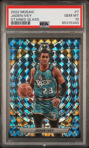 Jaden Ivey 2022 Panini Mosaic Stained Glass PSA 10