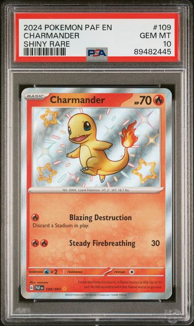 Charmander Pokémon Paldean Fates Baby Shiny 