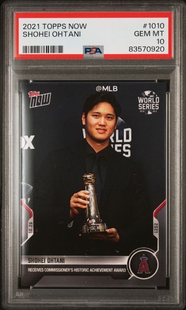 Shohei Ohtani 2021 Topps NOW #1010 PSA 10