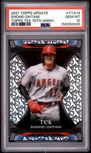 Shohei Ohtani 2021 Topps Update Topps Tek 70th Anniversary PSA 10
