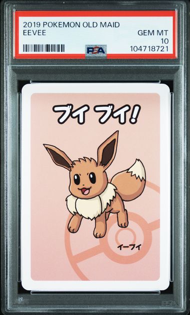 Eevee 2019 Pokemon Old Maid PSA 10