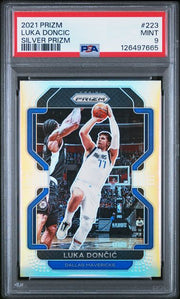 Luka Doncic 2021 Panini Prizm silver prizm PSA 9