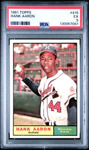 Hank Aaron 1961 Topps #415 PSA 5