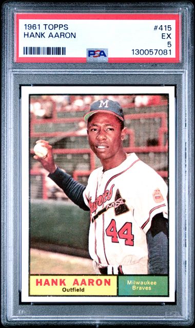 Hank Aaron 1961 Topps #415 PSA 5