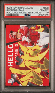 Shohei Ohtani 2023 Topps Big League Roll Call Wildstyle Edition PSA 10
