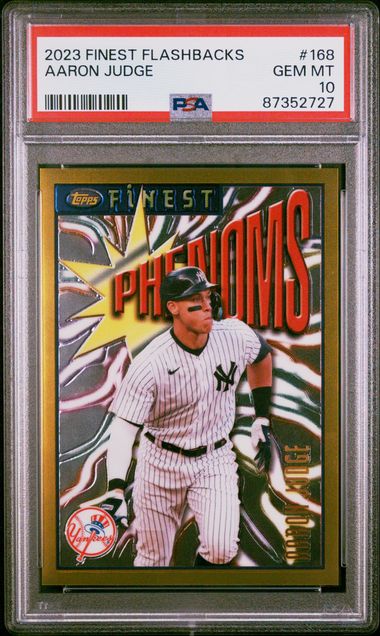 Aaron Judge 2023 Topps Finest Flashbacks Phenoms rare PSA 10