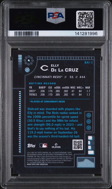 Elly De La Cruz 2024 Bowman AI RC PSA 9