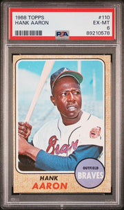 Hank Aaron 1968 Topps #110 PSA 6