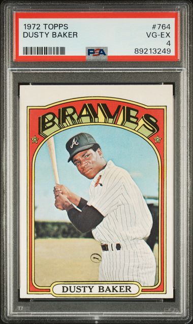 Dusty Baker 1972 Topps #764 PSA 4